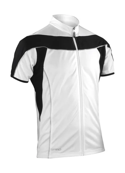  Bike Full Zip Top - Spiro Bijela Black