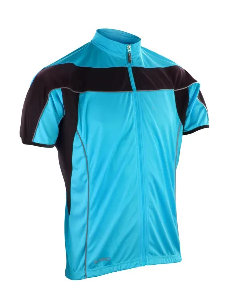  Bike Full Zip Top - Spiro Aqua Black