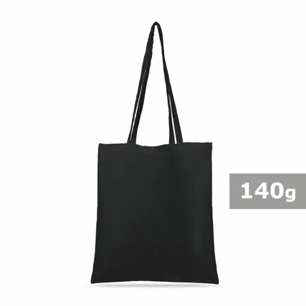  Cotton shopping bag, 140 g/m2 Crna