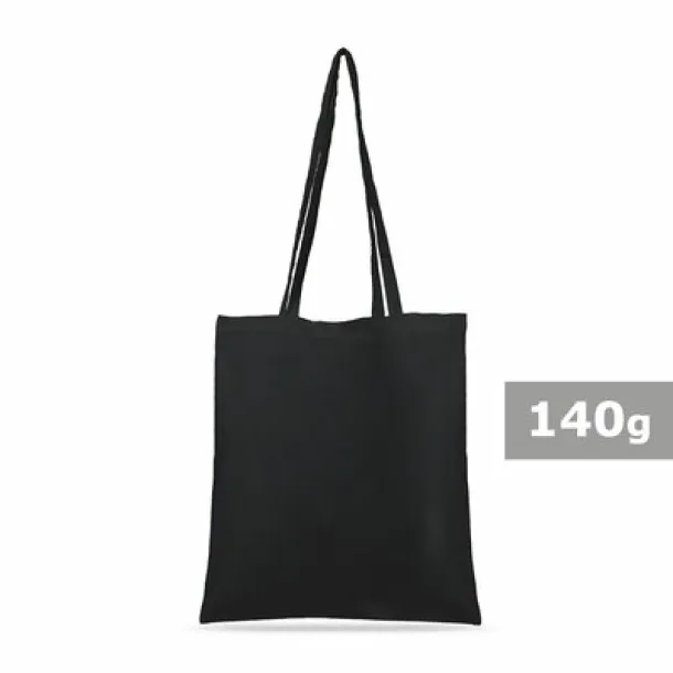  Cotton shopping bag, 140 g/m2 Crna