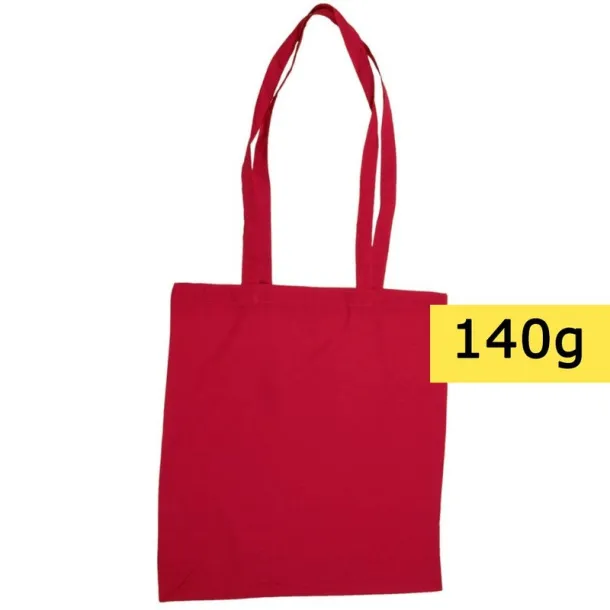  Cotton shopping bag, 140 g/m2 red