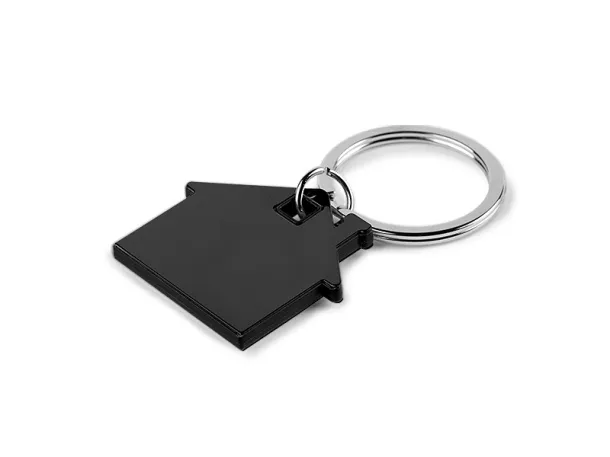 HUS COLORE Metal keyring Black