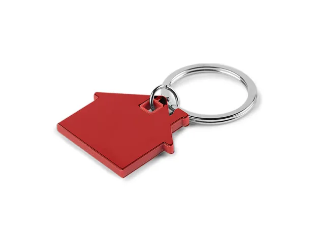 HUS COLORE Metal keyring Red