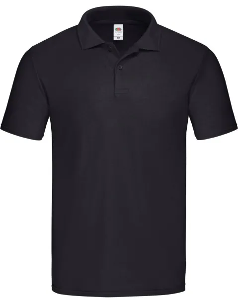  Klasična polo majica, 185 g/m² - Fruit of the Loom Crna