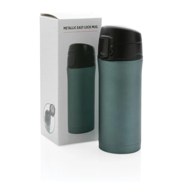  Metallic easy lock vacuum mug - XD Collection Green 