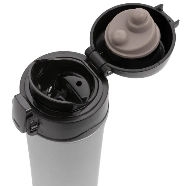  Metallic easy lock vacuum mug - XD Collection Grey 