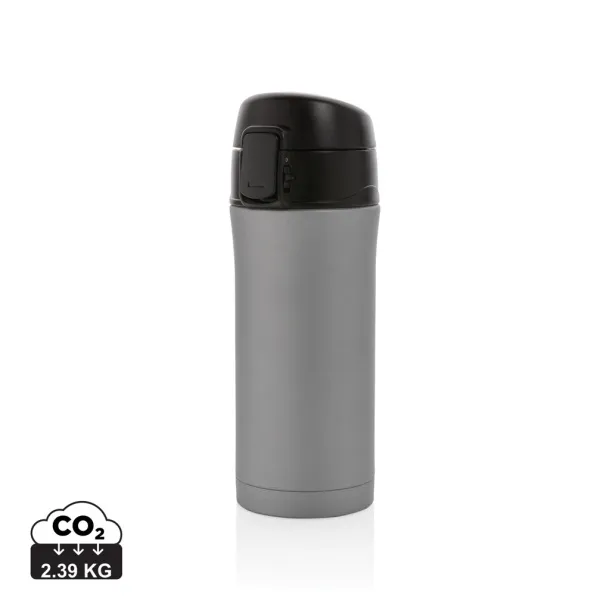  Metallic easy lock vacuum mug - XD Collection Grey 