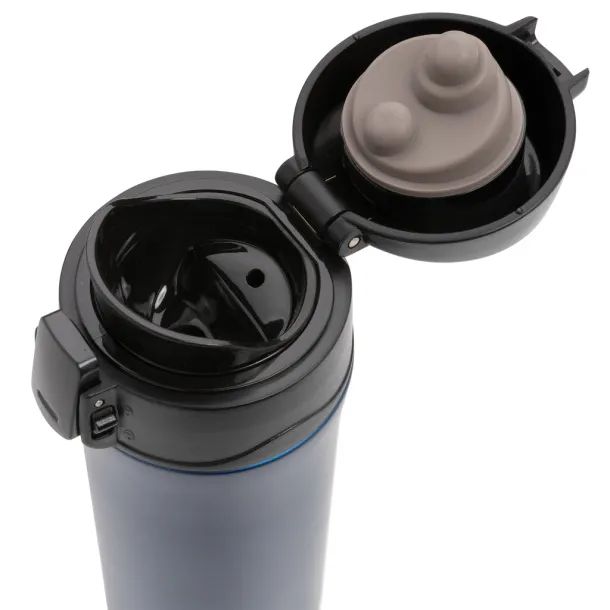  Metallic easy lock vacuum mug - XD Collection Plava