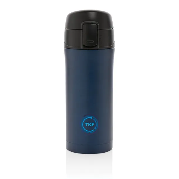  Metallic easy lock vacuum mug - XD Collection Plava