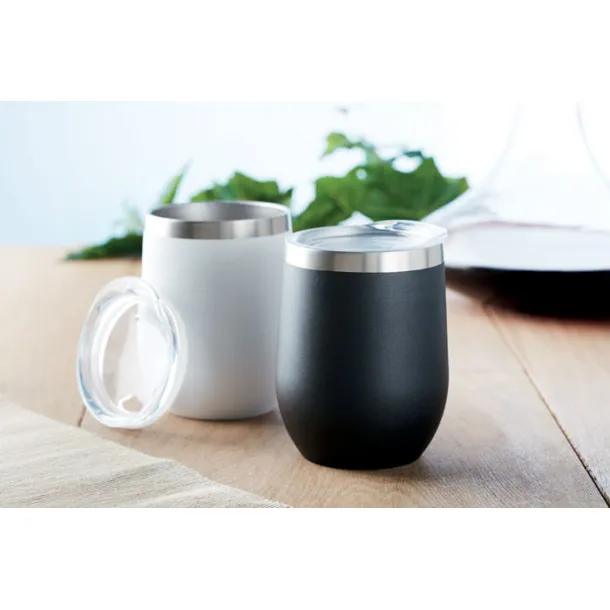 CHIN CHIN 300ml double wall SS mug Black