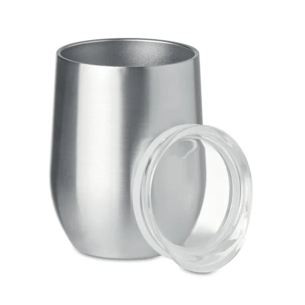 CHIN CHIN 300ml double wall SS mug Matt Silver