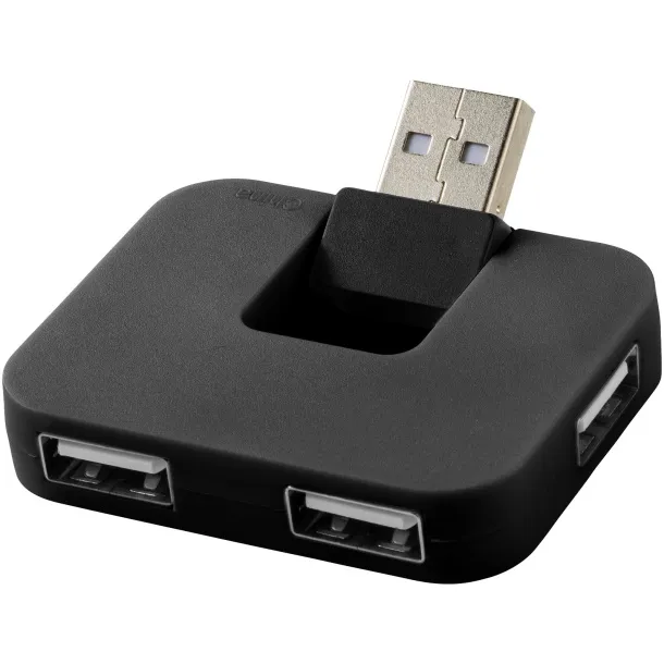 Gaia USB hub s 4 ulaza Solid black