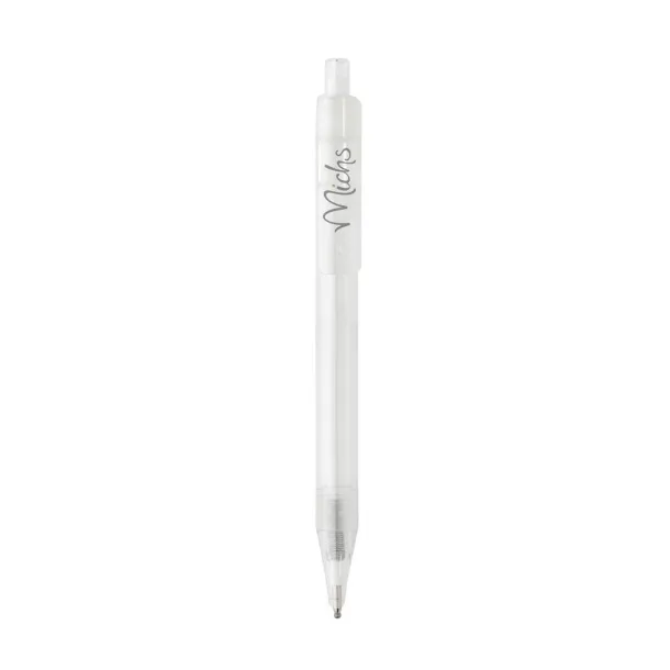  GRS RPET X8 transparent pen - XD Collection White 