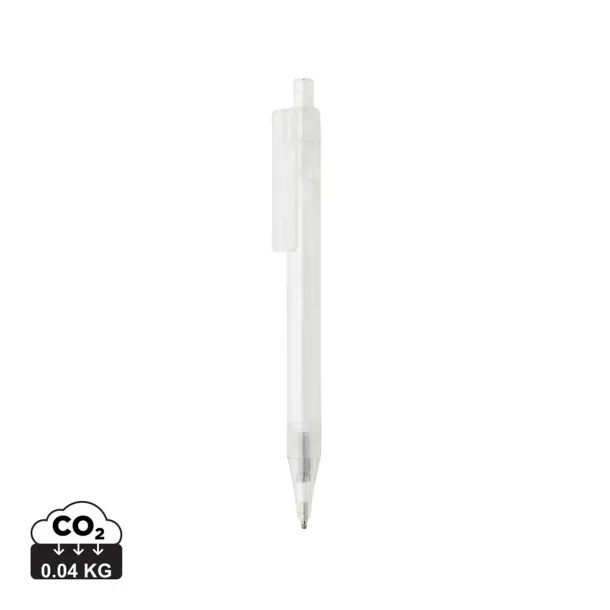  GRS RPET X8 transparent pen - XD Collection White 