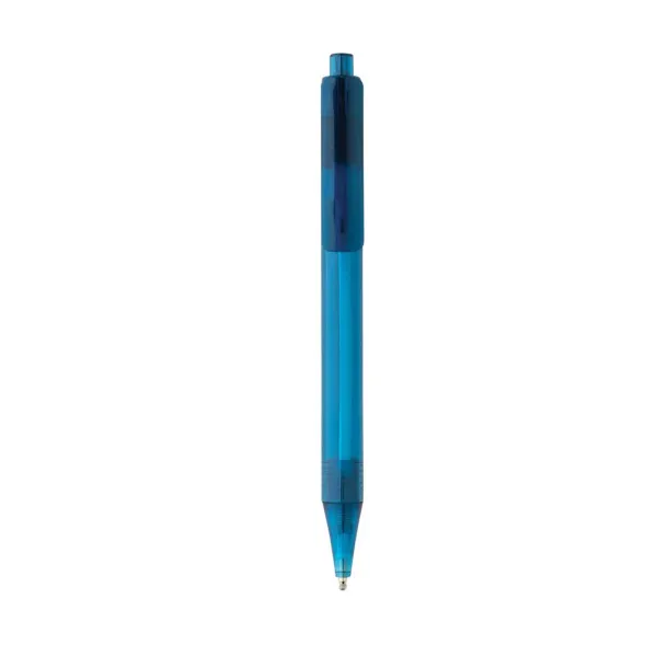  GRS RPET X8 transparent pen - XD Collection Blue 