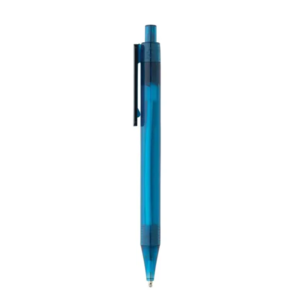  GRS RPET X8 transparent pen - XD Collection Blue 