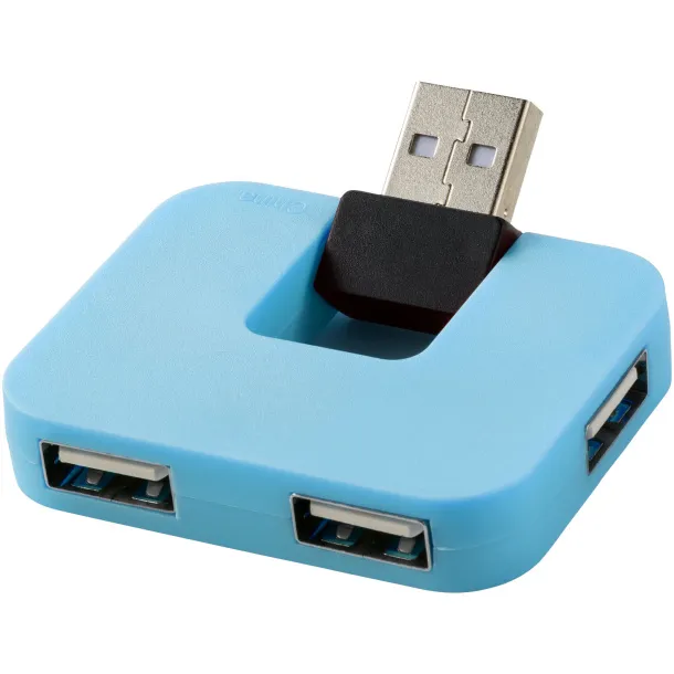 Gaia 4-port USB hub - Unbranded Blue