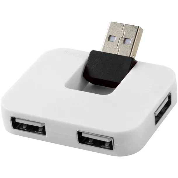 Gaia 4-port USB hub - Unbranded White