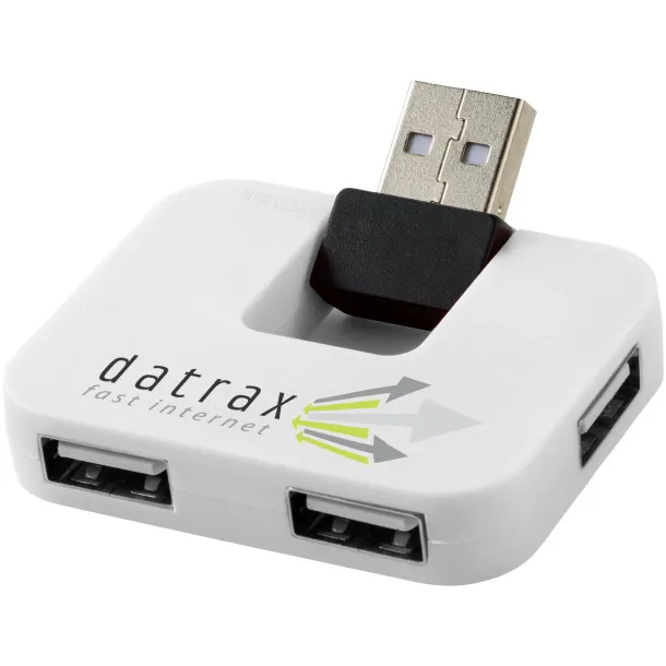 Gaia 4-port USB hub - Unbranded White