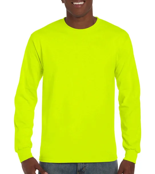  Ultra Cotton Adult T-Shirt LS - Gildan Safety Green