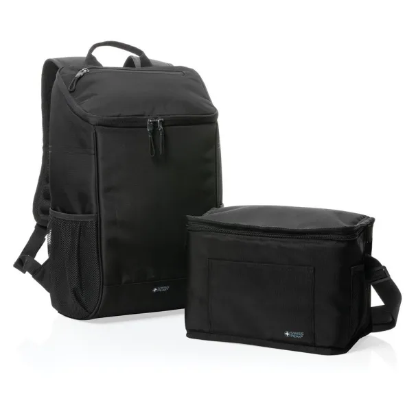  Swiss Peak AWARE™ 1200D deluxe 8 can cooler bag - Swiss Peak Black 