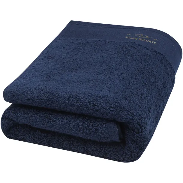 Nora 550 g/m² cotton bath towel 50x100 cm - Seasons Navy Blue