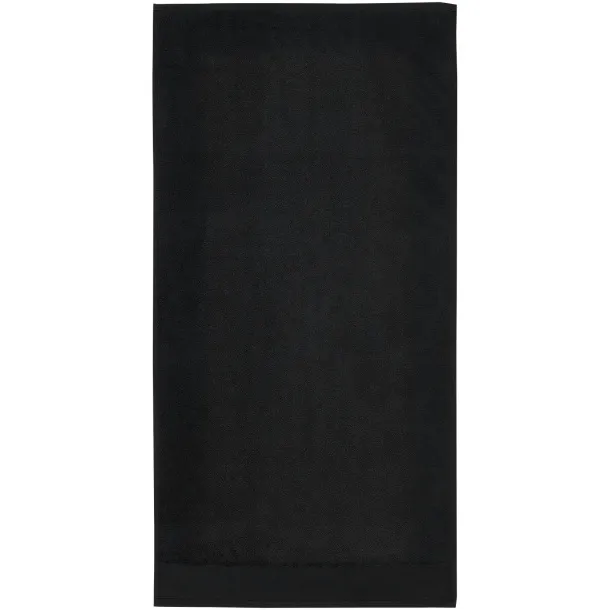 Nora 550 g/m² cotton bath towel 50x100 cm - Seasons Solid black