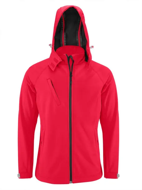  MEN'S DETACHABLE HOODED SOFTSHELL JACKET - Kariban Red