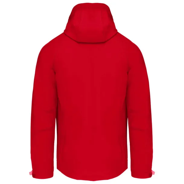  MEN'S DETACHABLE HOODED SOFTSHELL JACKET - Kariban Red