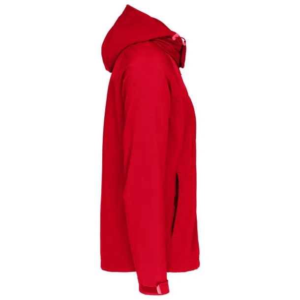  MEN'S DETACHABLE HOODED SOFTSHELL JACKET - Kariban Red