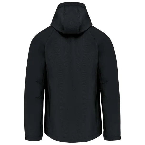  MEN'S DETACHABLE HOODED SOFTSHELL JACKET - Kariban Black