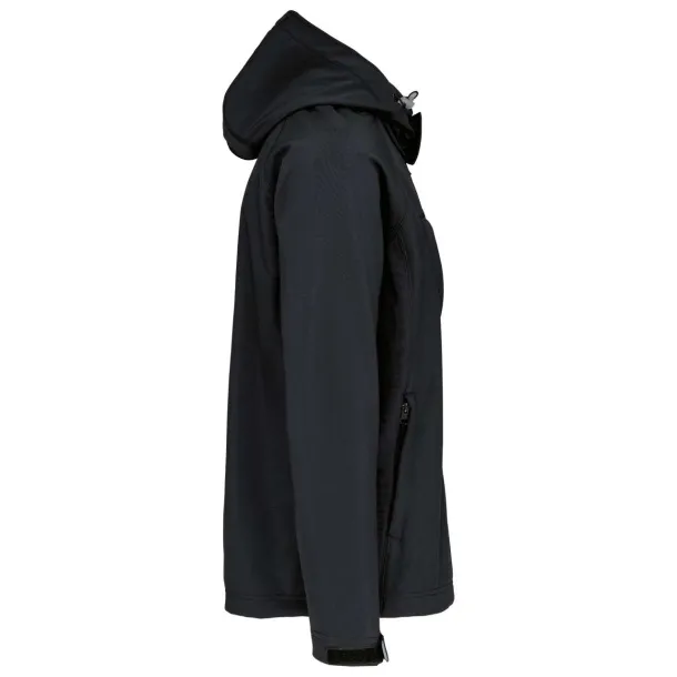  MEN'S DETACHABLE HOODED SOFTSHELL JACKET - Kariban Black