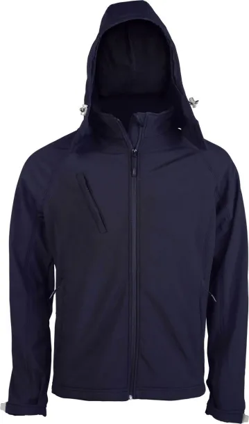  MEN'S DETACHABLE HOODED SOFTSHELL JACKET - Kariban Navy