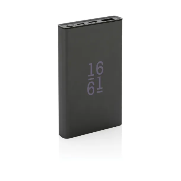  Terra RCS recycled aluminum powerbank 5.000 mAh - XD Xclusive Grey 