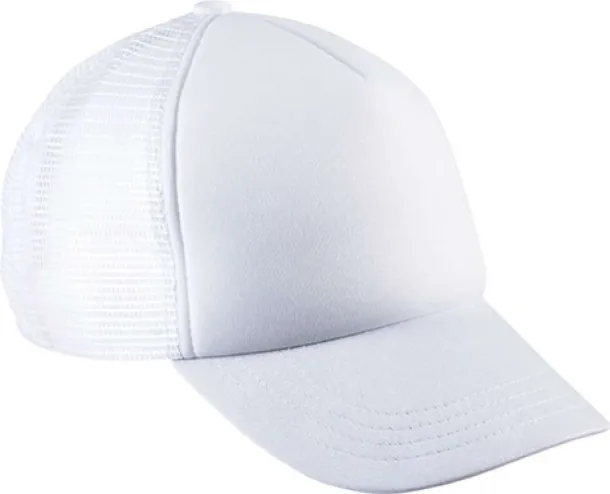  KIDS' TRUCKER MESH CAP - 5 PANELS - K-UP White