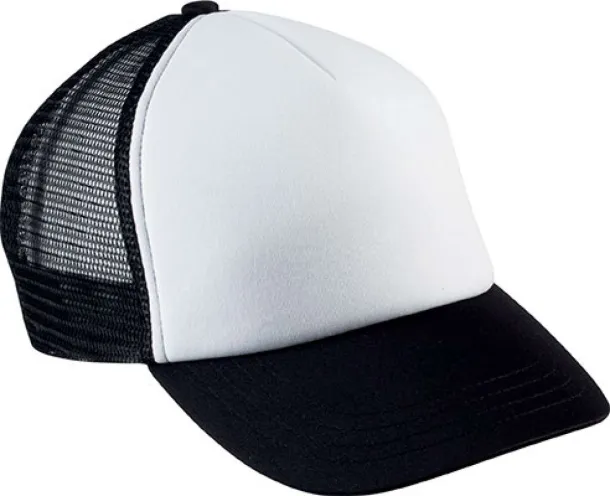  KIDS' TRUCKER MESH CAP - 5 PANELS - K-UP White Black