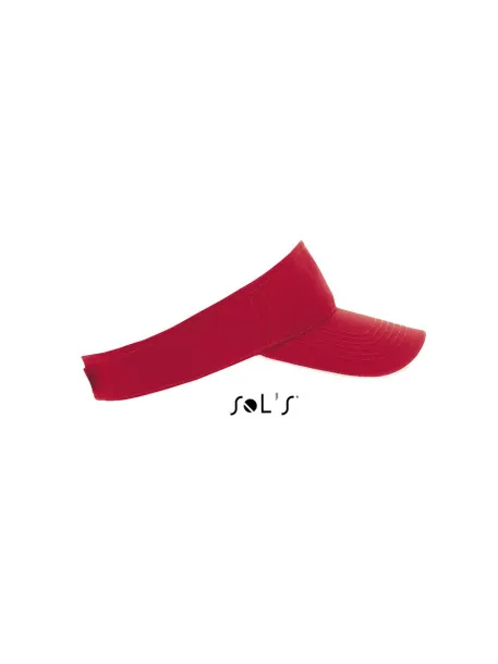  SOL'S ACE - UNISEX VISOR - 150 g/m² - SOL'S Red White