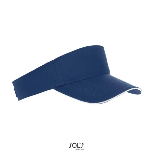  SOL'S ACE unisex šilt vizir - 150 g/m² - SOL'S French Navy Bijela