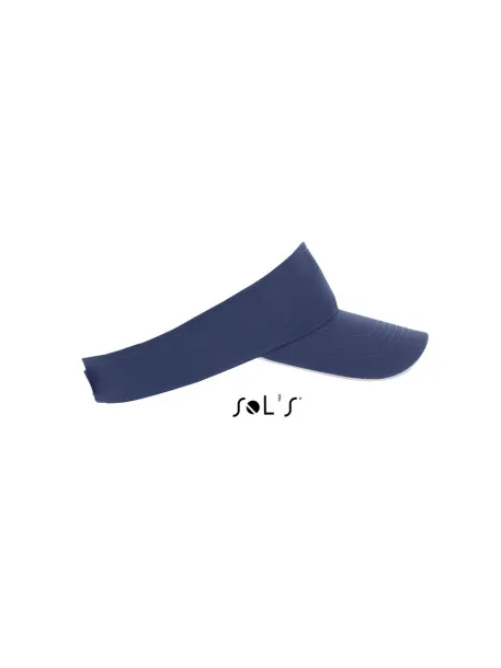  SOL'S ACE - UNISEX VISOR - 150 g/m² - SOL'S French Navy White