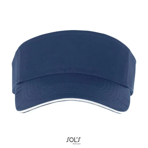  SOL'S ACE unisex šilt vizir - 150 g/m² - SOL'S French Navy Bijela