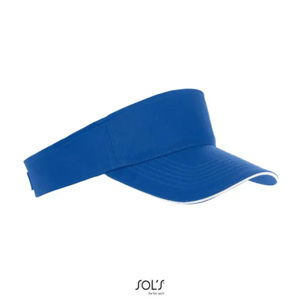  SOL'S ACE - UNISEX VISOR - 150 g/m² - SOL'S Royal blue White