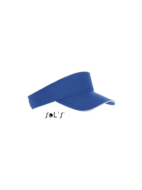  SOL'S ACE - UNISEX VISOR - 150 g/m² - SOL'S Royal blue White