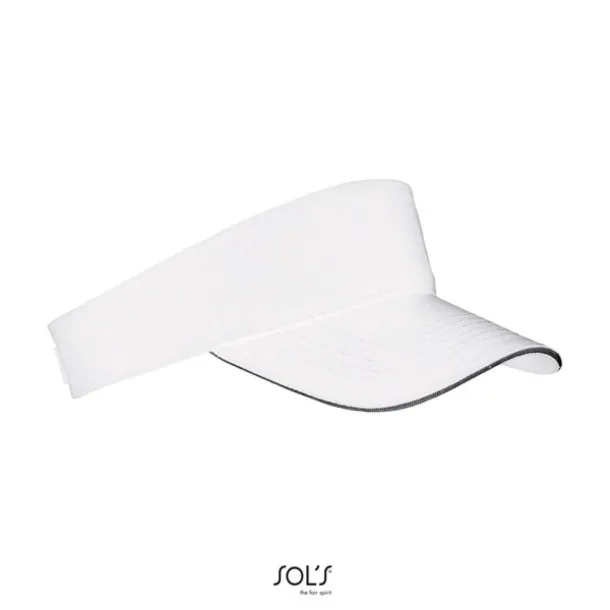  SOL'S ACE - UNISEX VISOR - 150 g/m² - SOL'S White Black