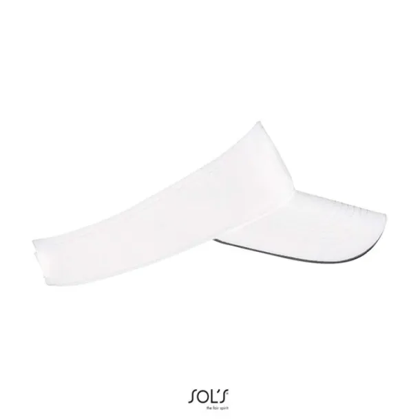  SOL'S ACE - UNISEX VISOR - 150 g/m² - SOL'S White Black