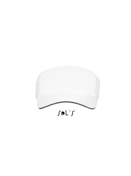  SOL'S ACE - UNISEX VISOR - 150 g/m² - SOL'S White Black