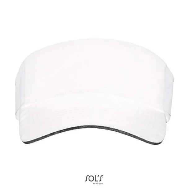  SOL'S ACE - UNISEX VISOR - 150 g/m² - SOL'S White Black