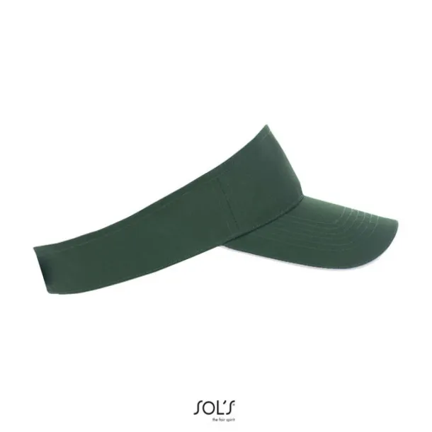  SOL'S ACE unisex šilt vizir - 150 g/m² - SOL'S Forest Green Bijela