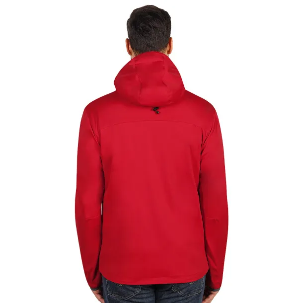 RIDER softshell hooded jacket - EXPLODE Red