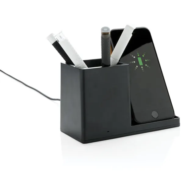  Ontario 5W wireless charger with pen holder Black