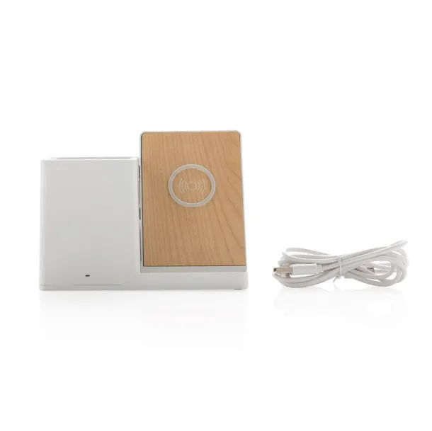  Ontario 5W wireless charger with pen holder White